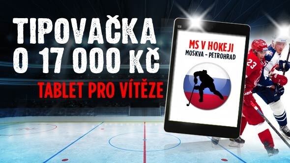 2016 Mistrovství světa v ledním hokeji - tipovačka o ceny za 17 000 Kč a tablet pro vítěze