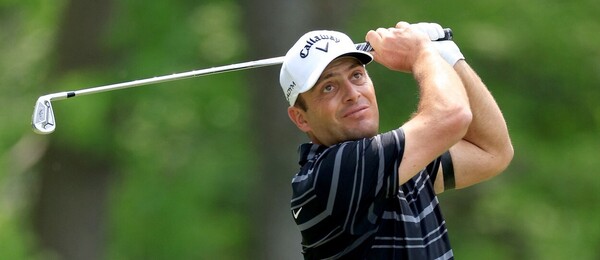 Golf, italský hráč Francesco Molinari během PGA Championship v New Yorku