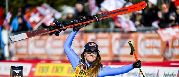Alpské lyžování, FIS Světový pohár Crans Montana, Sofia Goggia z Itálie po závodě ve sjezdu