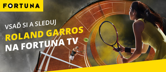 Vsaď si a sleduj Roland Garros na Fortuna TV živě - live streamy