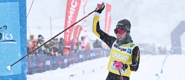 Dálkové běhy na lyžích Ski Classics, vítězka Ida Dahl ze Švédska při závodu v Bad Gasteinu