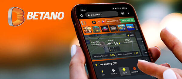 Sportovní přenosy u Betano TV (live streamy) lze sledovat i na mobilu