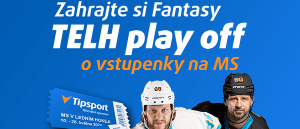 Tipsport Fantasy hokej extraliga play off: Vyhrajte Nety a vstupenky na MS v hokeji 2024