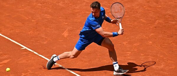 Jiří Lehečka ve vítězném utkání 3. kola ATP Masters Madrid 2024, dnes Lehečku v osmifinále vyzve Rafael Nadal