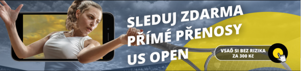 Sledujte zápasy z tenisového US Open živě na Fortuně!