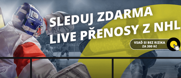 Přímé přenosy NHL zdarma u Fortuny