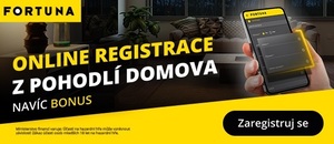 Online registrace z domova s bonusem u Fortuny!