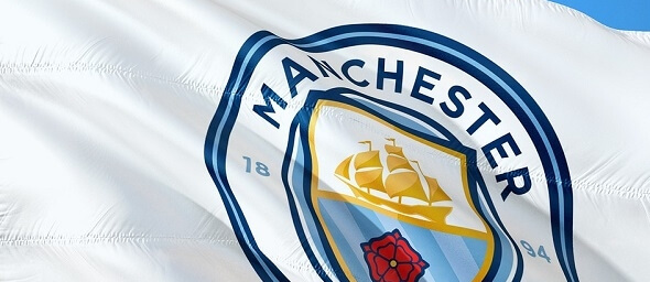 Fotbal - vlajka fotbalového klubu Manchester City