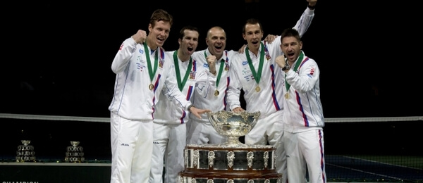 Tenis Davis Cup vítězný český tým z roku 2013 - Zdroj ČTK, Kamaryt Michal
