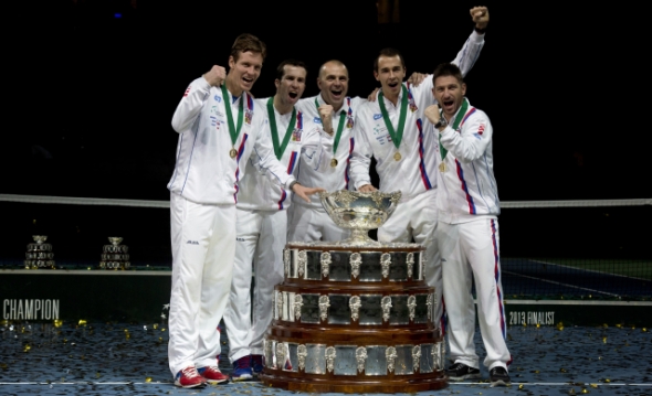 Tenis Davis Cup vítězný český tým z roku 2013 - Zdroj ČTK, Kamaryt Michal
