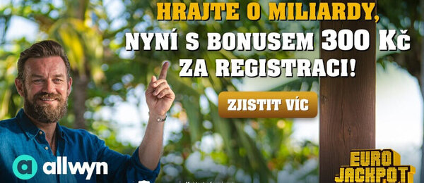 Vsaďte si Eurojackpot online a získejte bonus 300 Kč.