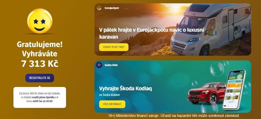 Eurojackpot výhra.