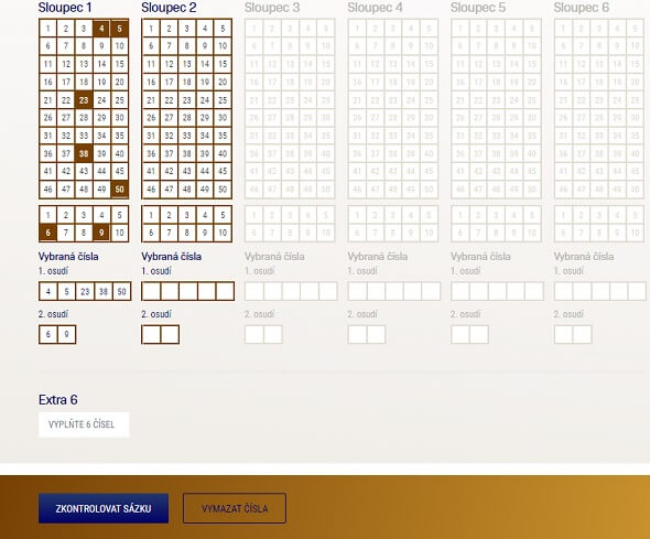 Kontrola tiketu Eurojackpot 2