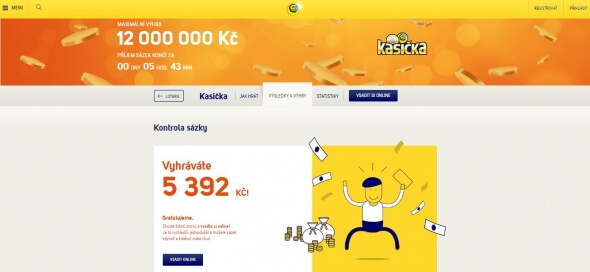 Sazka Kasička kontrola tiketu 5