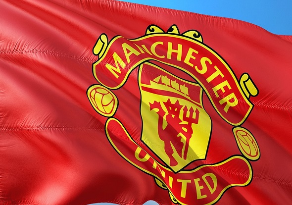 Fotbal - vlajka fotbalového klubu Manchester United