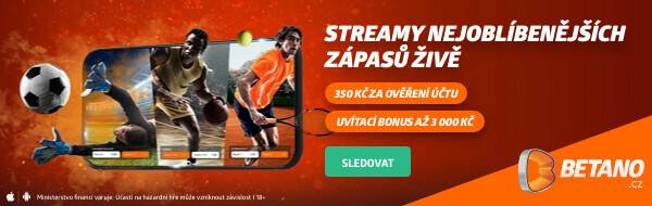 Zaregistruj se u online sázkové kanceláře Betano a sleduj livestreamy zdarma
