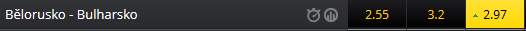 Bulhaři proti Bělorusům vyhrají