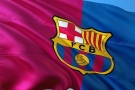 Fotbal - vlajka fotbalového klubu Barcelona