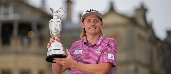 Golf, PGA, Cameron Smith s trofejí pro vítěze The Open Championship - British Open
