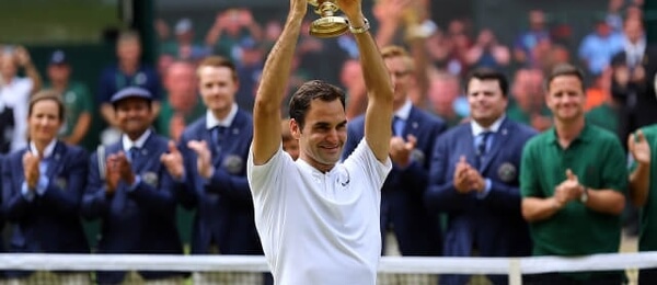 Tenis, Roger Federer, vítěz tenisového grandslamu Wimbledon 2017 - Zdroj ČTK, PA, Gareth Fuller