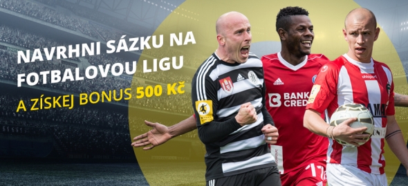 Navrhuj sázky na české fotbalové ligy u Fortuny a získej 500 Kč