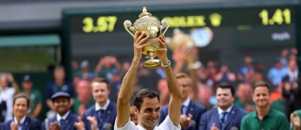 Tenis, Roger Federer, vítěz tenisového grandslamu Wimbledon 2017 - Zdroj ČTK, PA, Gareth Fuller