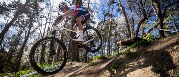 Cyklistika, MTB, horská kola, Ondřej Cink během závodu Českého poháru v Touškově