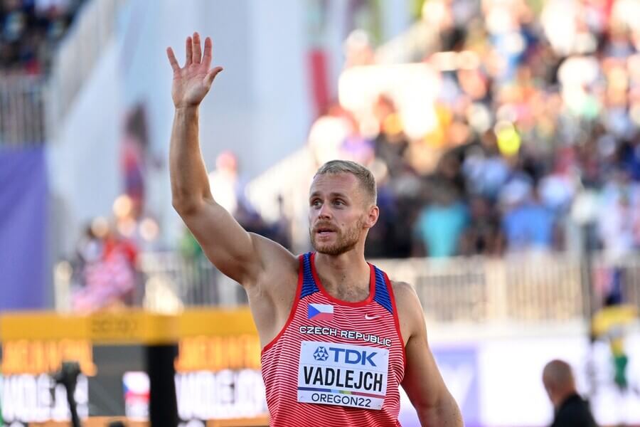 Atletika, oštěpař Jakub Vadlejch při Mistrovství světa v atletice v Eugene, USA