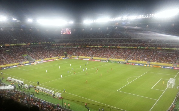 Fotbal - ilustrační foto zápas v plném proudu