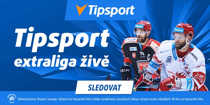 Sledujte Tipsport extraligu ledního hokeje 2023-2024 živě na TV Tipsport - online live stream TELH zdarma