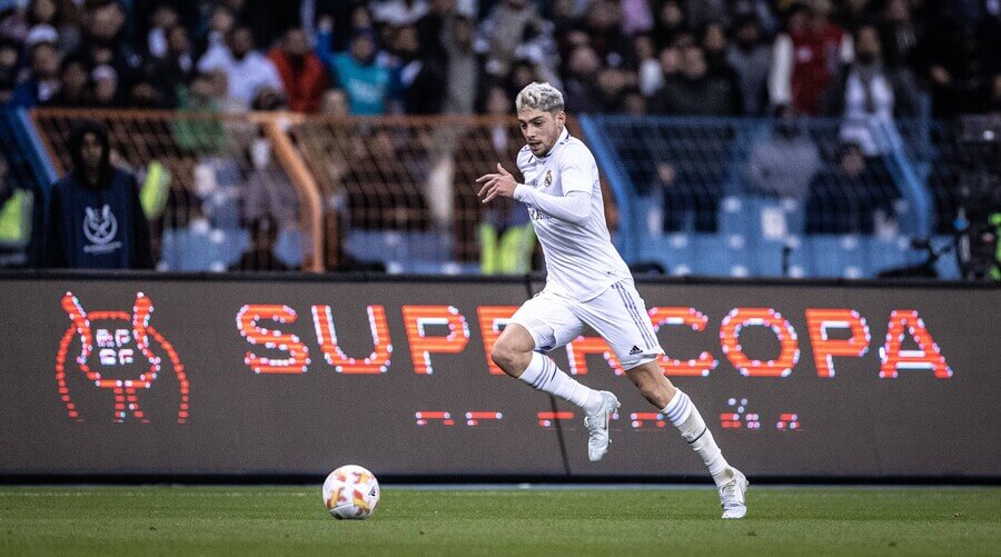 Federico Valverde v semifinále španělského Superpoháru