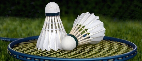 Badminton - ilustrační foto badmintová raketa a košík