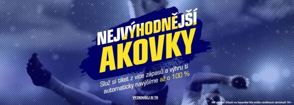 Sazkabet nejvýhodnější AKOvky: získejte vyšší výhry o 100 %!