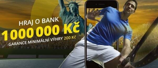 Fortuna: hraj při US Open o bank 1 000 000 Kč
