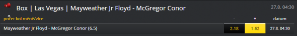 Box: Mayweather vs. McGregor