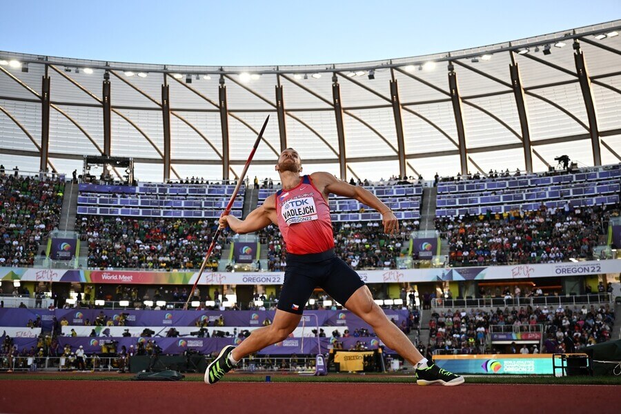 Atletika, oštěpař Jakub Vadlejch během Mistrovství světa v atletice