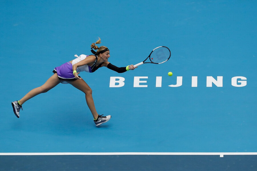 Tenis, WTA, Petra Kvitová během turnaje WTA 1000 Peking, Beijing, Čína