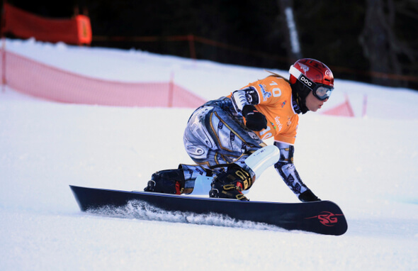 Snowboard Ester Ledecká, Světový pohár snowboarding - Zdroj ČTK, AP, Kazuki Wakasugi