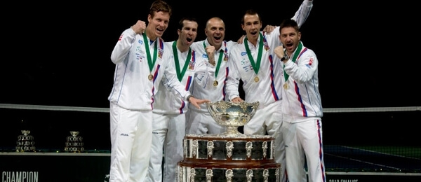 Tenis Davis Cup vítězný český tým z roku 2013 - Zdroj ČTK, Kamaryt Michal