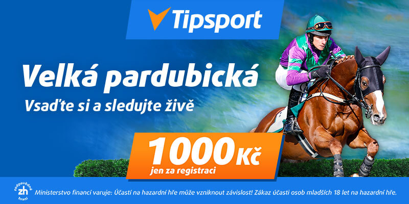 Vsaď si a&nbsp;sleduj Velkou pardubickou u&nbsp;Tipsportu