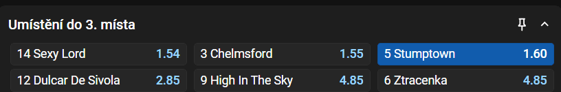 Velká pardubická 2025 - Stumptown do 3. místa