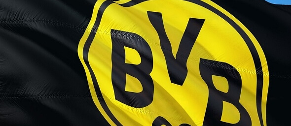 Fotbal - vlajka fotbalového klubu Borusia Dortmund