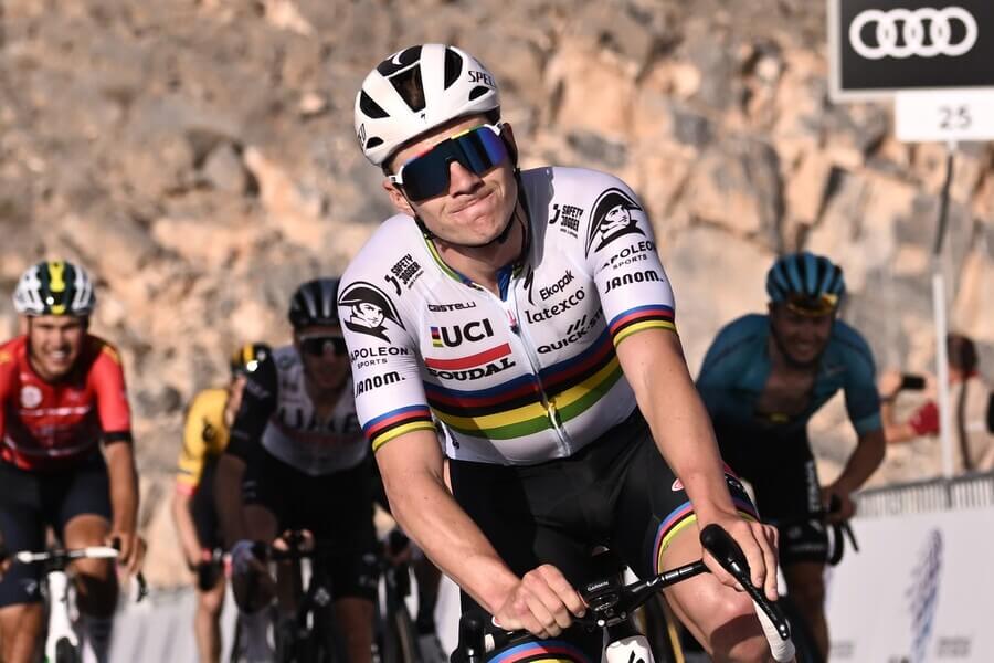 Cyklistika, UCI World Tour, Remco Evenepoel ze stáje Soudal Quick Step během UAE Tour
