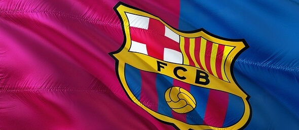 Fotbal - vlajka fotbalového klubu Barcelona