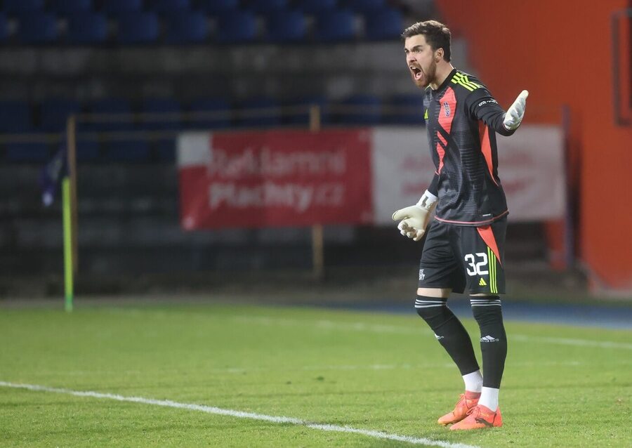 Brankář Jihlavy Pavel Soukup