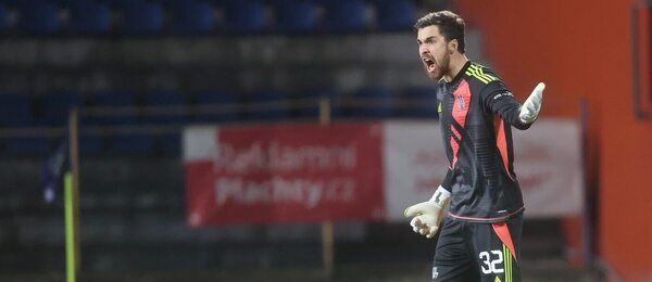 Brankář Jihlavy Pavel Soukup