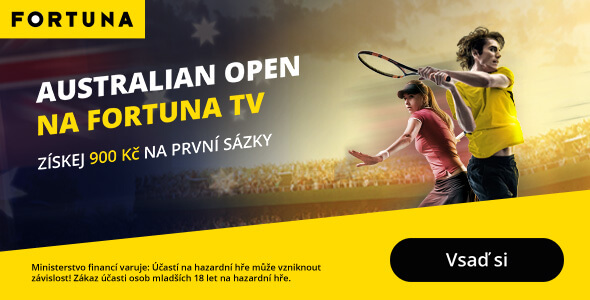 Sledujte Australian Open v živých přenosech na Fortuna TV
