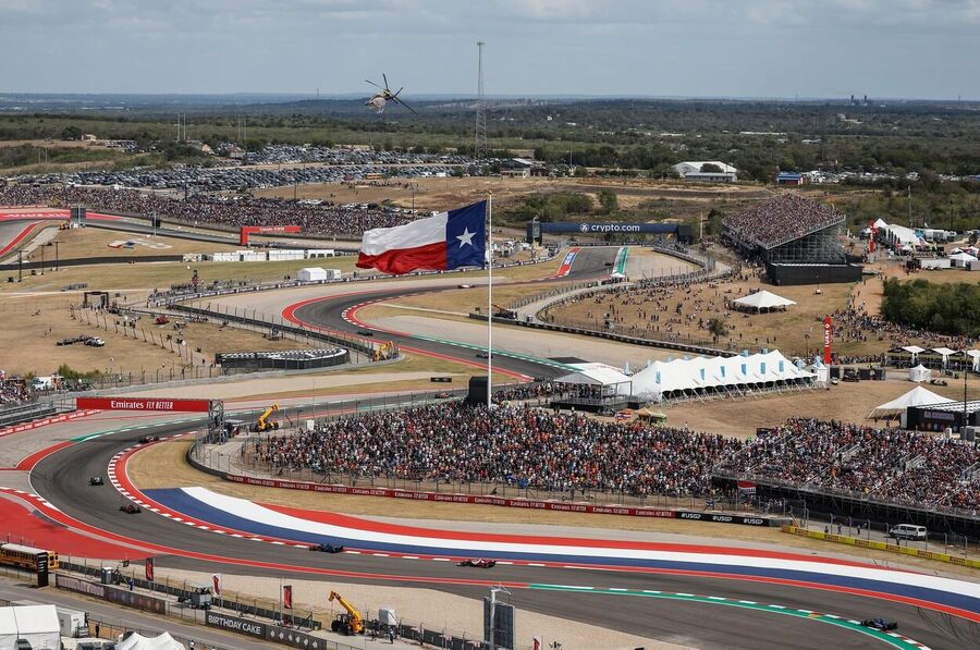 Velká cena USA Formule 1 se jezdí v Austinu v Texasu