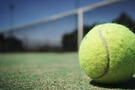Tenis - ilustrační foto tenisový balonek u sítě