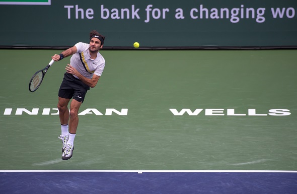 ATP Masters Indian Wells, Roger Federer - action sports, Shutterstock.com